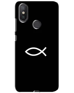 Чохол для Xiaomi Mi A2 Lite з картинкою «Символ риби Jesus»