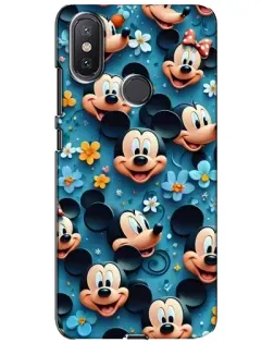 Чохол для Xiaomi Mi A2 Lite з картинкою «Паттерн Міккі та Мінні»