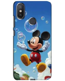 Чохол для Xiaomi Mi A2 Lite з картинкою «Mickey та мильні бульбашки»