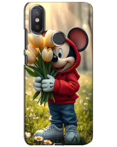 Чохол для Xiaomi Mi A2 Lite з картинкою «Міккі з тюльпанами» Чохол для Xiaomi Mi A2 Lite з картинкою «Міккі з тюльпанами»