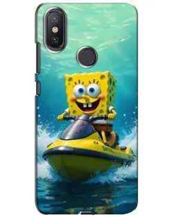 Чохол для Xiaomi Mi A2 Lite з картинкою «Спанч Боб на гідроциклі» Чохол для Xiaomi Mi A2 Lite з картинкою «Спанч Боб на гідроциклі»