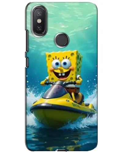 Чохол для Xiaomi Mi A2 Lite з картинкою «Спанч Боб на гідроциклі»