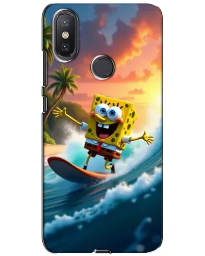 Чохол для Xiaomi Mi A2 Lite з картинкою «Губка Боб серфінгіст»