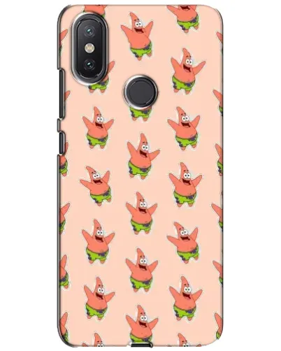 Чохол для Xiaomi Mi A2 Lite з картинкою «Патрік Стар паттерн»