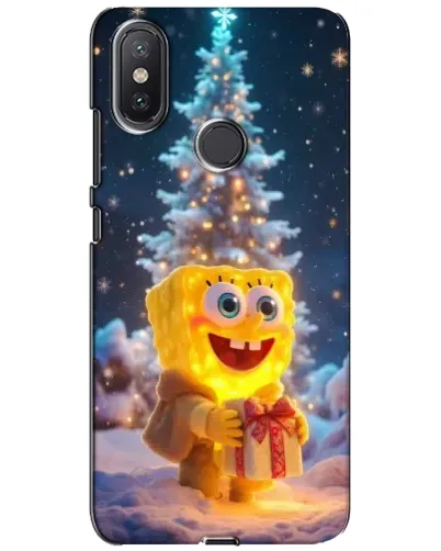 Чохол для Xiaomi Mi A2 Lite з картинкою «Різдвяний Спанч Боб»