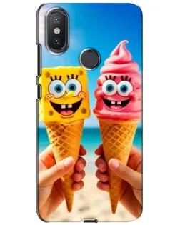 Чохол для Xiaomi Mi A2 Lite з картинкою «Спанч Боб морозиво»