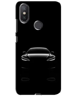 Чохол для Xiaomi Mi A2 Lite з картинкою «Силует Tesla Night»