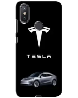 Чехол для Xiaomi Mi A2 Lite с картинкой «Tesla Model Y»