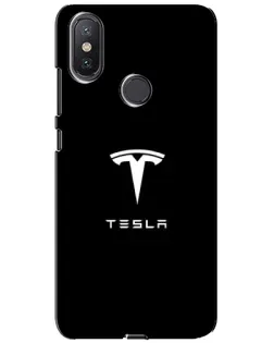 Чехол для Xiaomi Mi A2 Lite с картинкой «Tesla White Logo»