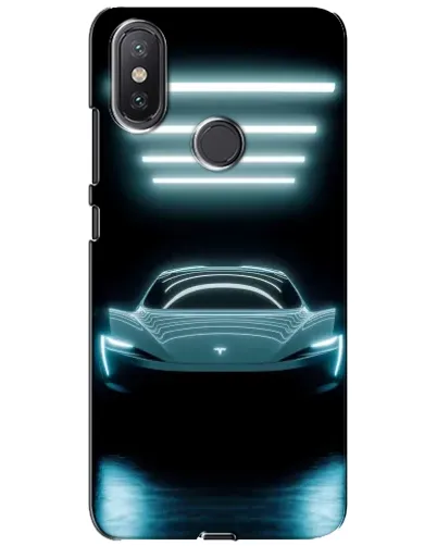 Чехол для Xiaomi Mi A2 Lite с картинкой «Tesla в неоне» Чехол для Xiaomi Mi A2 Lite с картинкой «Tesla в неоне»