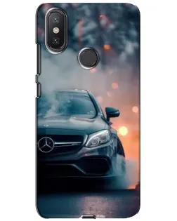 Чохол для Xiaomi Mi A2 Lite з картинкою «Mercedes — нічне місто»