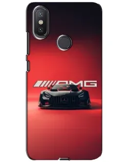 Чохол для Xiaomi Mi A2 Lite з картинкою «Mercedes AMG — червона лінія»