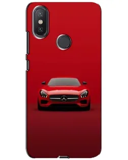 Чехол для Xiaomi Mi A2 Lite с картинкой «Красный Mercedes AMG»