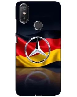 Чохол для Xiaomi Mi A2 Lite з картинкою «Mercedes — прапор Німеччини»