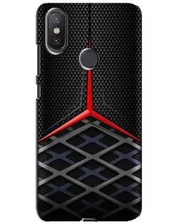 Чохол для Xiaomi Mi A2 Lite з картинкою «Mercedes Carbon Grid»