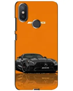 Чохол для Xiaomi Mi A2 Lite з картинкою «Помаранчевий Mercedes AMG»