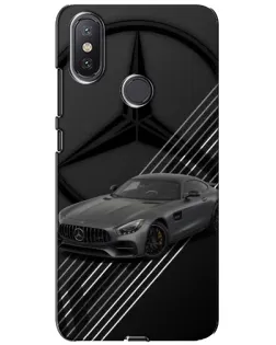 Чохол для Xiaomi Mi A2 Lite з картинкою «Mercedes AMG — графіка»