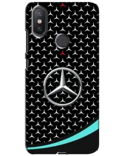 Чохол для Xiaomi Mi A2 Lite з картинкою «Mercedes — бірюзовий акцент»