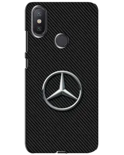 Чохол для Xiaomi Mi A2 Lite з картинкою «Карбоновий Mercedes стиль»