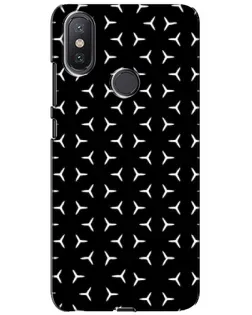 Чехол для Xiaomi Mi A2 Lite с картинкой «Mercedes паттерн звезд»