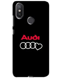 Чохол для Xiaomi Mi A2 Lite з картинкою «Логотип Audi Heart»
