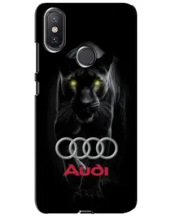 Чохол для Xiaomi Mi A2 Lite з картинкою «Пантера та Audi»
