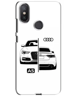 Чохол для Xiaomi Mi A2 Lite з картинкою «Audi — контрастний дизайн»