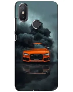 Чохол для Xiaomi Mi A2 Lite з картинкою «Audi у хмарах диму»