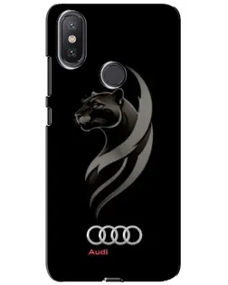 Чохол для Xiaomi Mi A2 Lite з картинкою «Графіка — пантера та Audi»
