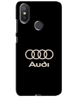 Чохол для Xiaomi Mi A2 Lite з картинкою «Audi — золотий логотип»