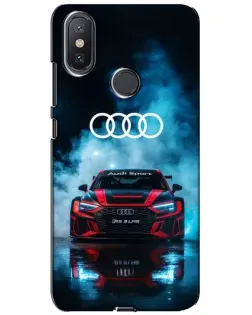 Чохол для Xiaomi Mi A2 Lite з картинкою «Audi Sport — неон»