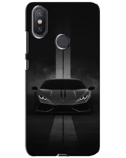 Чохол для Xiaomi Mi A2 Lite з картинкою «Lamborghini симетрія доріг»