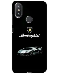 Чохол для Xiaomi Mi A2 Lite з картинкою «Логотип Lamborghini класика»