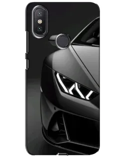 Чохол для Xiaomi Mi A2 Lite з картинкою «Lamborghini фари деталізація»