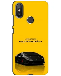 Чохол для Xiaomi Mi A2 Lite з картинкою «Lamborghini Huracan чорний»