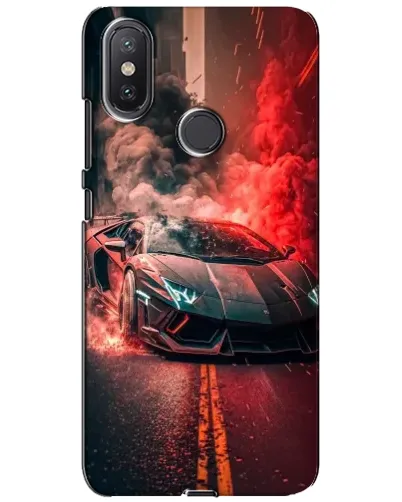 Чохол для Xiaomi Mi A2 Lite з картинкою «Lamborghini червоний дим» Чохол для Xiaomi Mi A2 Lite з картинкою «Lamborghini червоний дим»