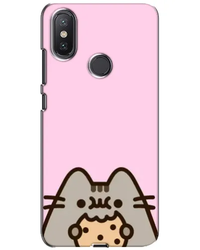 Чохол для Xiaomi Mi A2 Lite з картинкою «Pusheen та печиво»