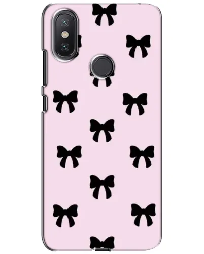 Чохол для Xiaomi Mi A2 Lite з картинкою «Чорні банти Coquette»