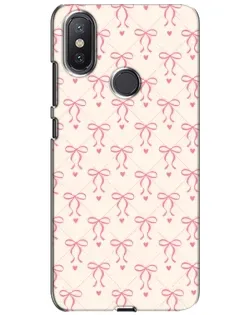 Чохол для Xiaomi Mi A2 Lite з картинкою «Рожеві бантики Coquette»