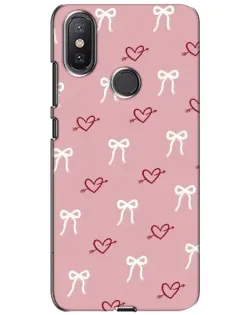 Чохол для Xiaomi Mi A2 Lite з картинкою «Серця та банти»