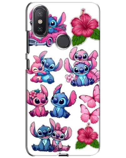 Чохол для Xiaomi Mi A2 Lite з картинкою «Стікери Stitch та Angel»