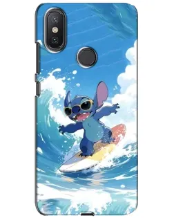 Чохол для Xiaomi Mi A2 Lite з картинкою «Стіч на хвилі»