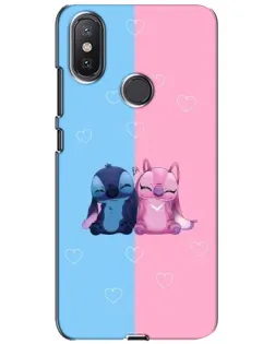 Чохол для Xiaomi Mi A2 Lite з картинкою «Stitch та Angel Love»