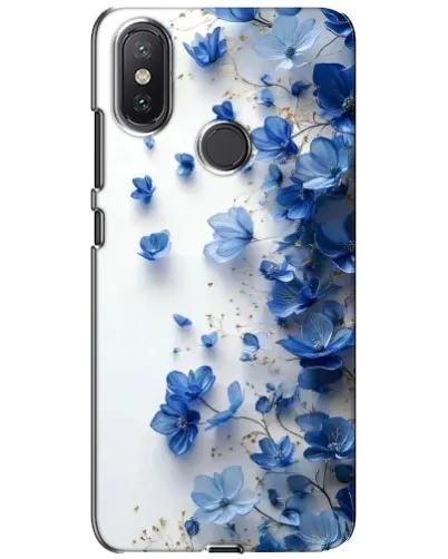 Чохол для Xiaomi Mi A2 Lite з картинкою «Блакитний квітковий каскад»