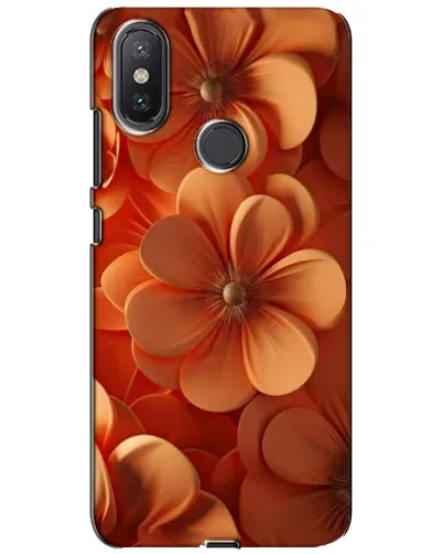 Чохол для Xiaomi Mi A2 Lite з картинкою «Помаранчева макро квітка»