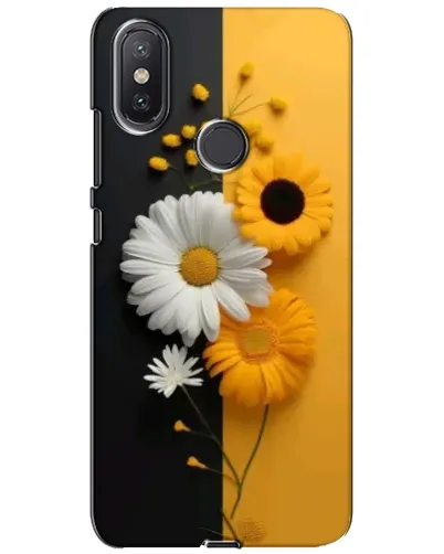 Чохол для Xiaomi Mi A2 Lite з картинкою «Соняшник та ромашка»