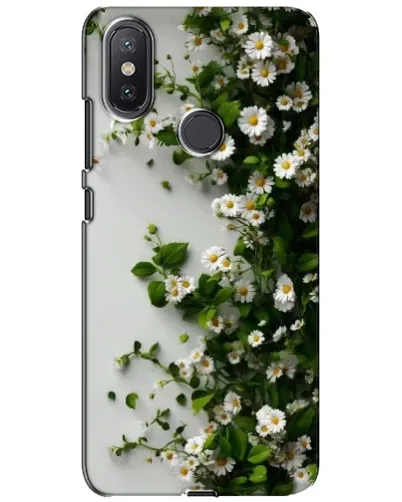 Чохол для Xiaomi Mi A2 Lite з картинкою «Гілка дрібних білих квітів»