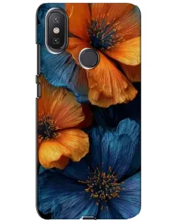 Чохол для Xiaomi Mi A2 Lite з картинкою «Яскрава синьо-помаранчева флора» Чохол для Xiaomi Mi A2 Lite з картинкою «Яскрава синьо-помаранчева флора»