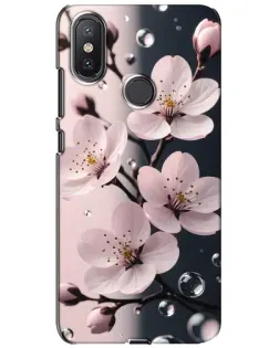 Чохол для Xiaomi Mi A2 Lite з картинкою «Ніжня сакура та краплі» Чохол для Xiaomi Mi A2 Lite з картинкою «Ніжня сакура та краплі»