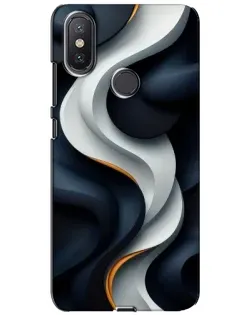 Чохол для Xiaomi Mi A2 Lite з картинкою «Об'ємні чорно-білі стрічки» Чохол для Xiaomi Mi A2 Lite з картинкою «Об'ємні чорно-білі стрічки»